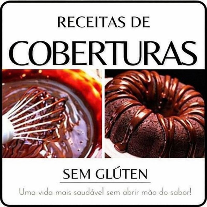 Cobertura para Bolos Sem Glúten, Sem Açúcar e Sem Leite.